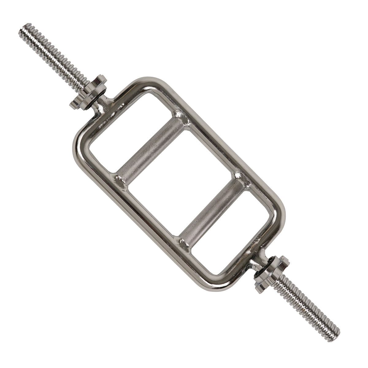 24'' Triceps Bar Weight Solid Chrome w/ Star Lock Collars