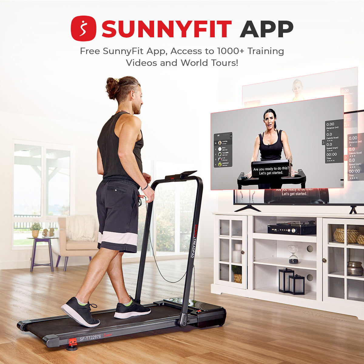 2-in-1 Auto-Incline Walking & Running Treadmill